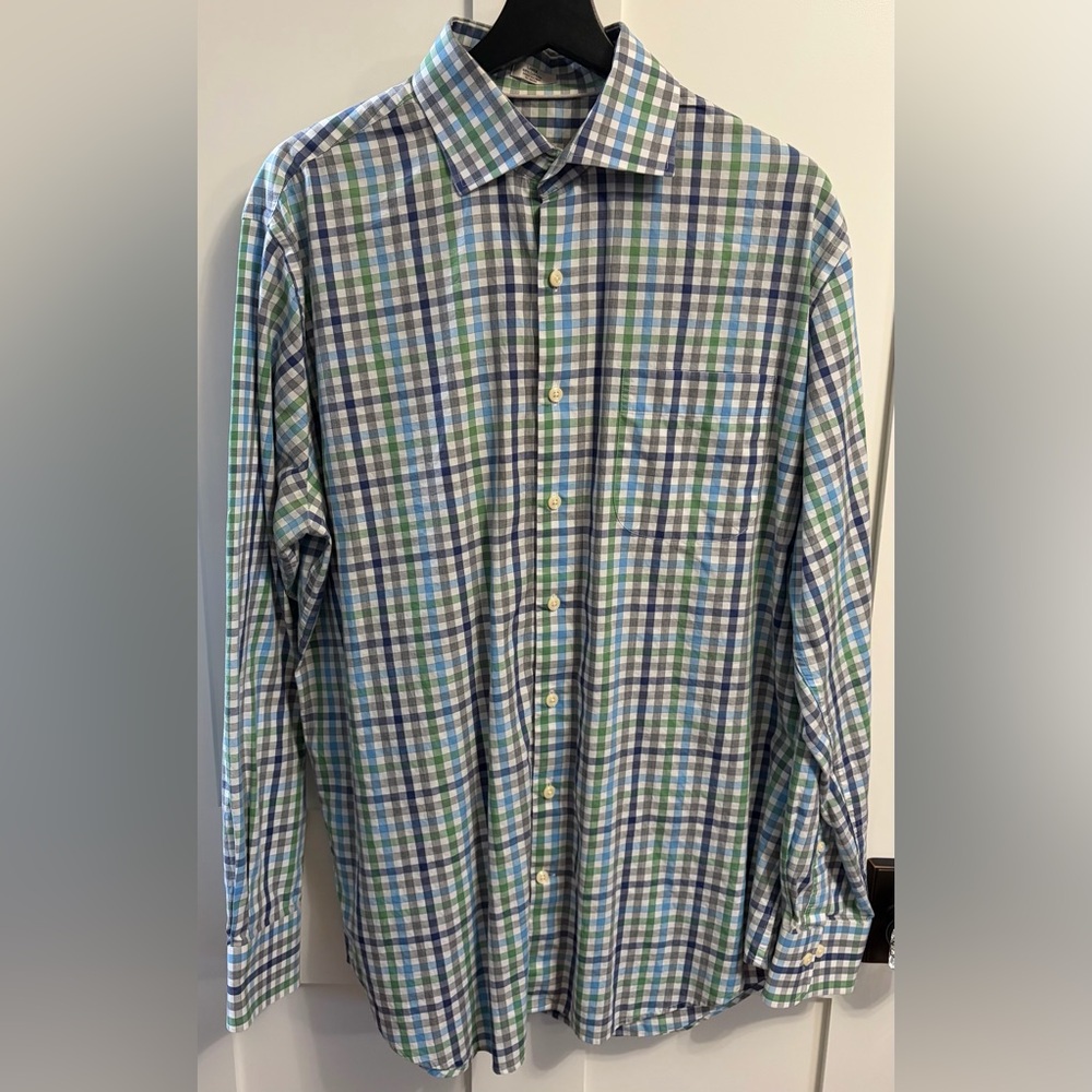Peter Millar Multicolor Plaid Button Down Shirt